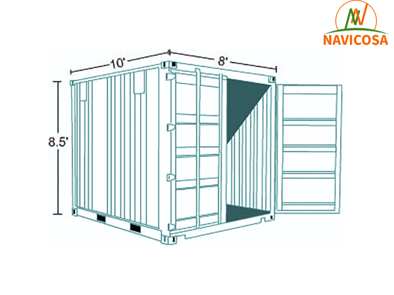 Kich thuoc container 10 feet