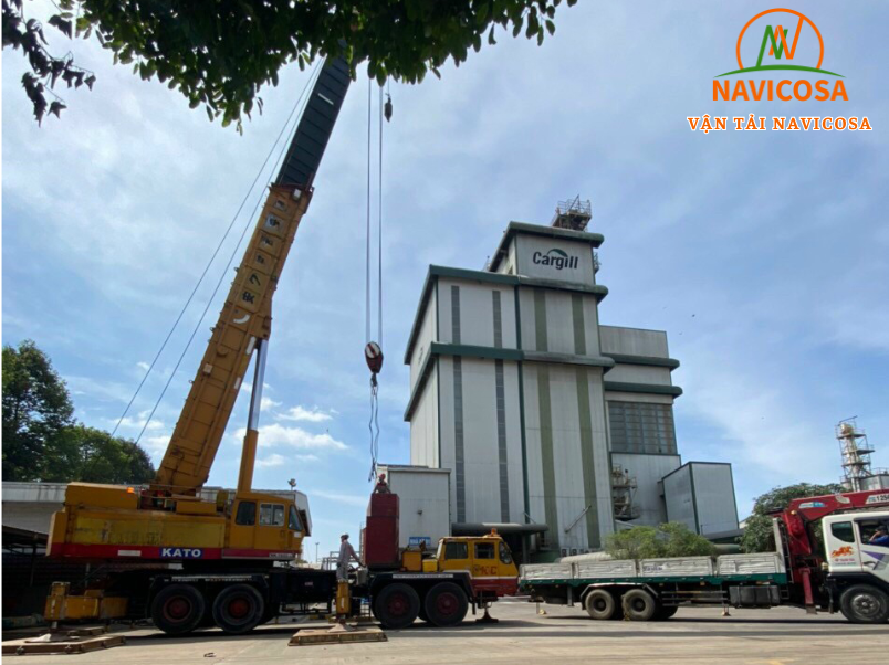 Navicosa có những loại xe cẩu nào đang cho thuê tại KCN Bàu Xéo