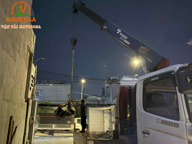 Quy trinh cho thue xe cau Can Gio chuyen nghiep cua Navicosa