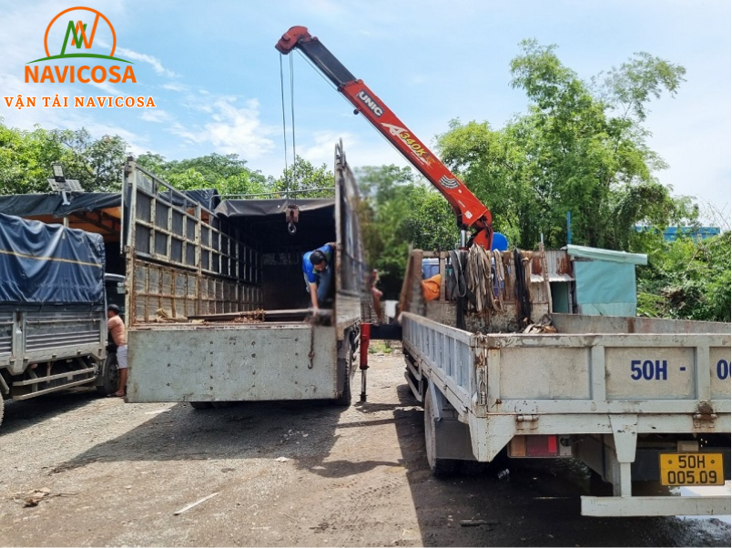 Cac cong viec ma Navicosa da cho thue xe cau 8 tan thuc hien