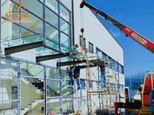 Ung dung cua xe cau trong xay dung tu mong den mai