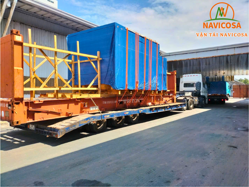 Cho thue xe mooc lun cho hang may moc thiet bi cong nghiep