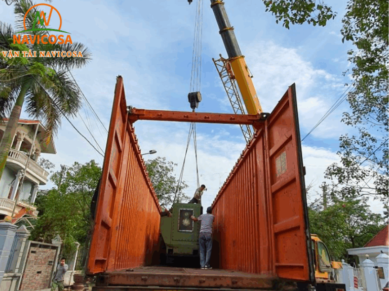 Vận chuyển container Open Top (OT) hàng quá khổ chiều cao