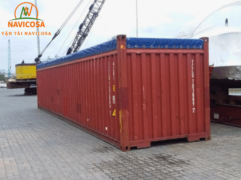 Vận chuyển container Open Top (OT) hàng quá khổ chiều cao