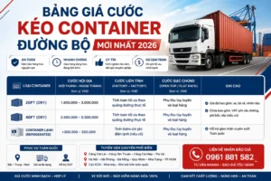 Bao gia cuoc keo container duong bo moi nhat