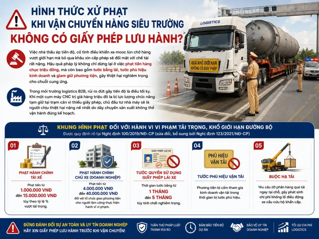 Hinhh thuc xu phat khi van chuyen hang sieu truong sieu trong khong co giay phep