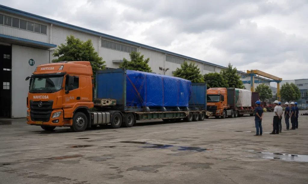 Du an van chuyen container Flat Rack O TpHCM