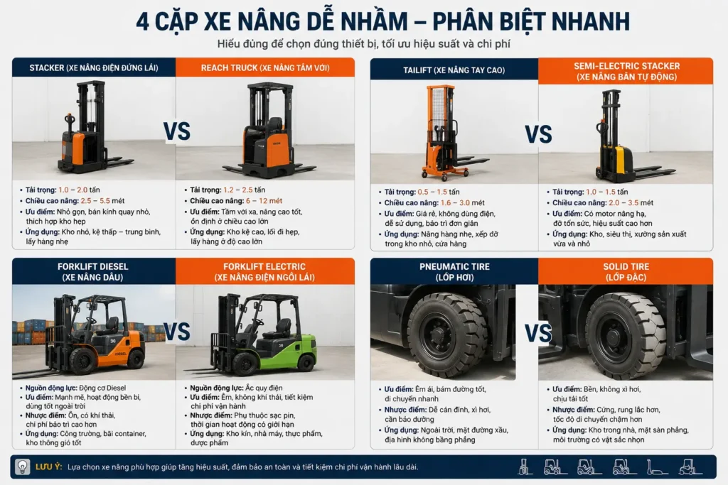 4 cap xe nang hang de bi nham lan