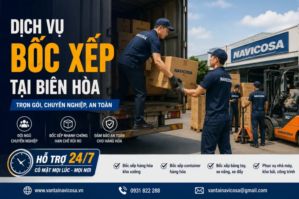 Dich vu boc xep hang hoa tai Bien Hoa
