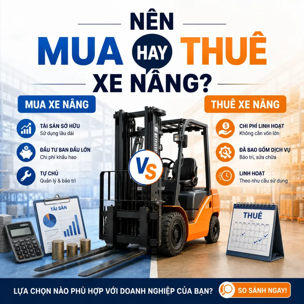 Nen mua hay thue xe nang